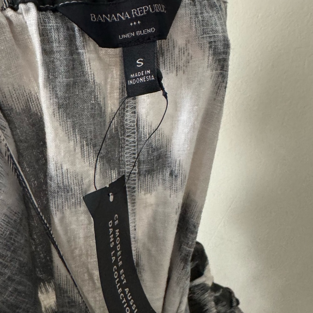 Banana Republic Stone Washed Green Linen Blend Wide Leg Jumpsuit Women’s Size S - Picture 3 of 4